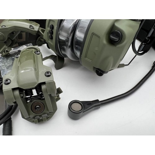 6TH GEN TACTICAL HEADSET тактическая гарнитура, звукосниматель и шумоподавление, активные в Армавире