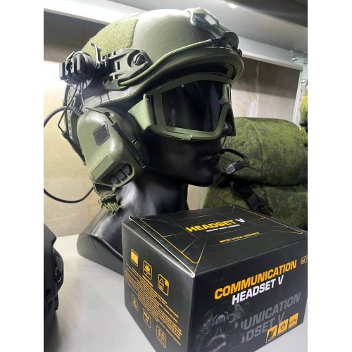 "COMMUNICATION HEADSET V" Активные тактические наушники для стрельбы в Армавире