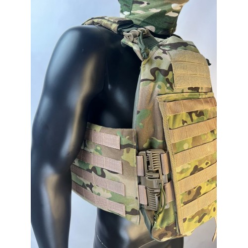 Бронежилет ЗАЩИТНИК в Армавире с кевларовым баллистическим пакетом C2, капами и бронеплитами Бр5