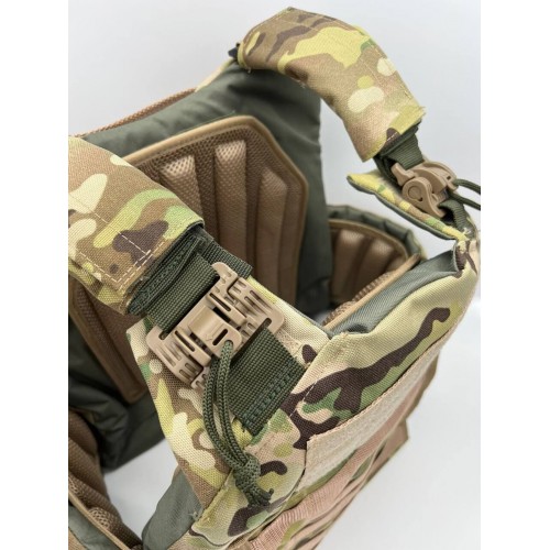 Бронежилет ЗАЩИТНИК в Армавире с кевларовым баллистическим пакетом C2, капами и бронеплитами Бр5