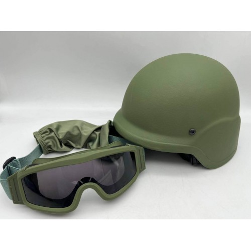 Тактический шлем + тактические ударопрочные армейские очки в Армавире