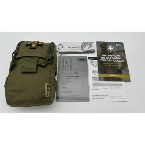 Военная тактическая аптечка RHINO RESCUE IFAK TRD MINI 11в1 в Армавире