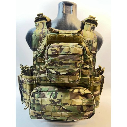 Жилет (плитник быстросъёмный YAKEDA original /разгрузка)2 с подсумками на спине в Армавире