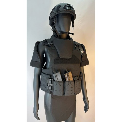 Бронежилет разгрузочный UNIVERSAL ARMOR в Армавире (СВМПЭ + бронеплиты Бр5 класса) черный