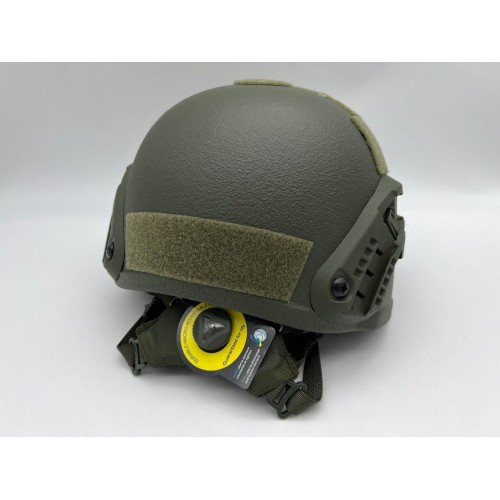 Кевларовый тактический баллистический композитный шлем ACH MICH NIJ IIIA Ops-Core (цвет «олива») / Бр2 класс защиты / с защитой ушей и системой регулировки Венди в Армавире