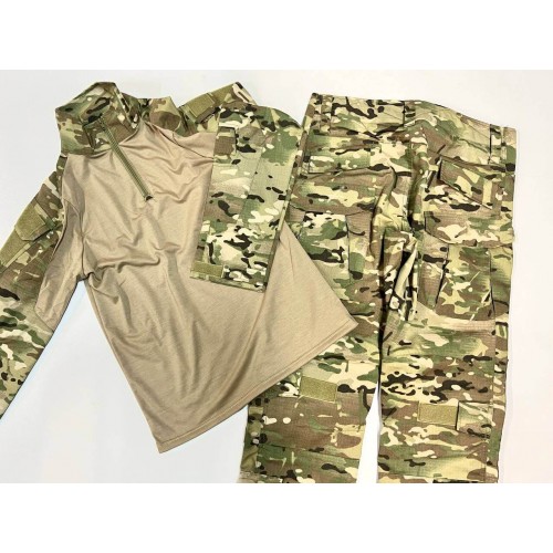 Костюм тактический с наколенниками и налокотниками камуфляжный MTP «Shark  Skin» в Армавире