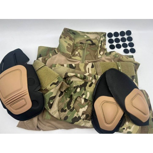 Костюм тактический с наколенниками и налокотниками камуфляжный MTP «Shark  Skin» в Армавире