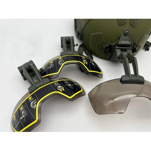 Откидные флип очки с кронштейном на шрауд для тактического шлема в Армавире