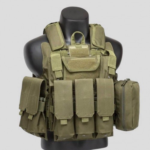 Тактический разгрузочный жилет «5 / пять карманов» с подсумками Tactical Molle Plate Carrier для съемных бронепластин в Армавире