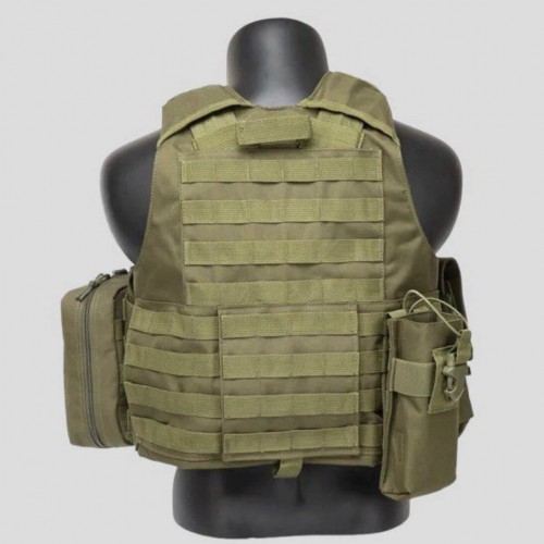 Тактический разгрузочный жилет «5 / пять карманов» с подсумками Tactical Molle Plate Carrier для съемных бронепластин в Армавире